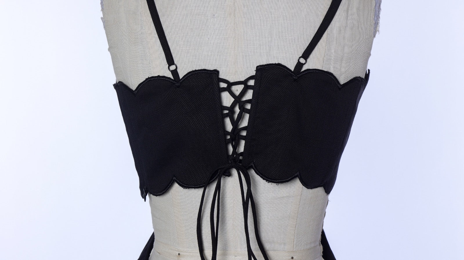 Midikleid aus Leinen und Baumwolle