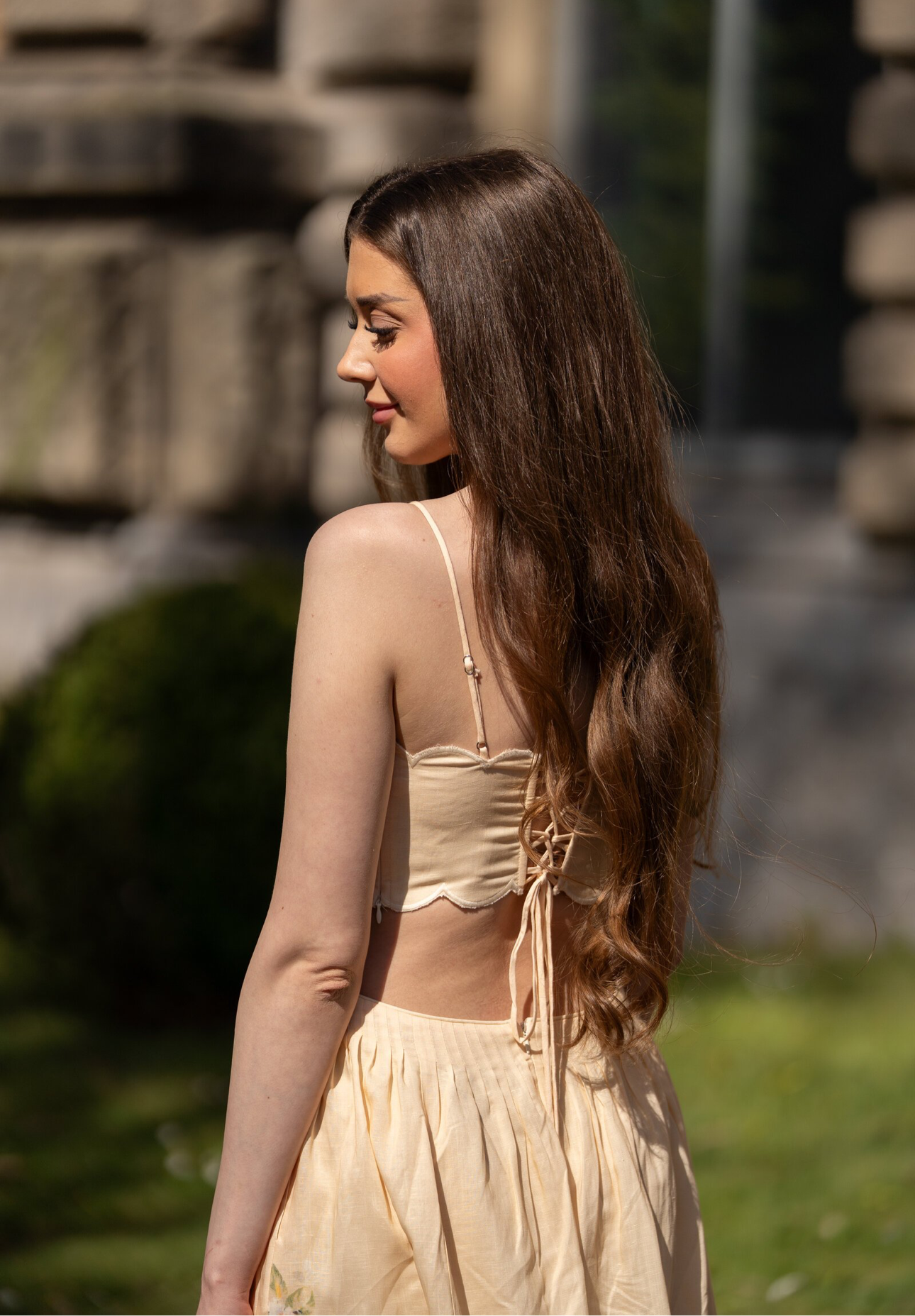 Midi Kleid aus Leinen Hailey