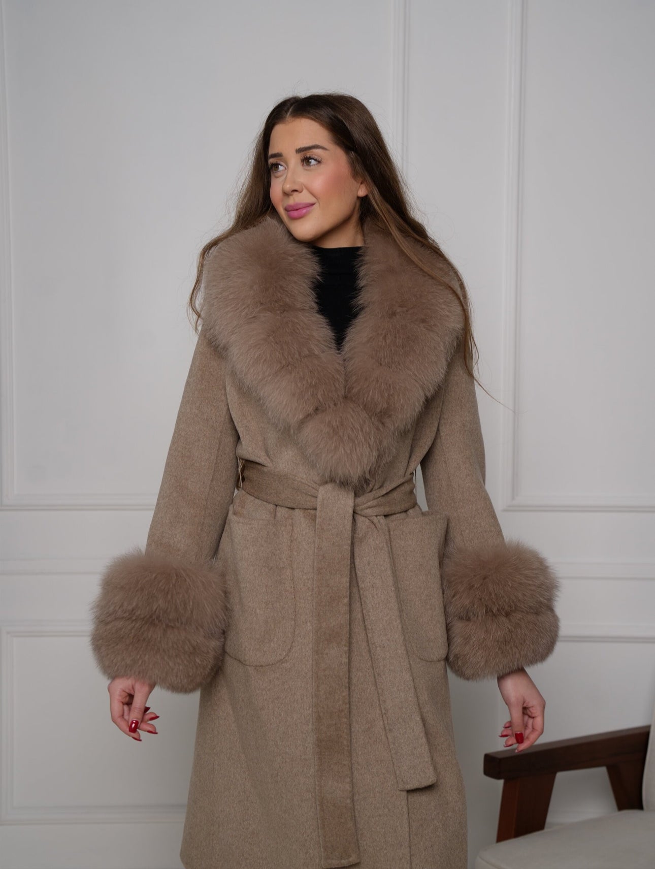 Long cashmere coat Alina