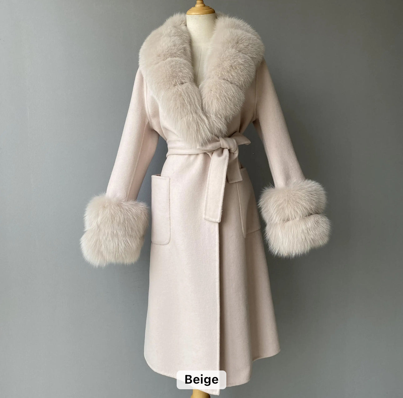 Langer Kaschmirmantel Alina