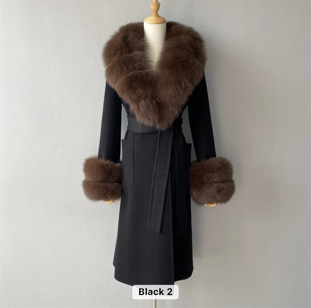 Langer Kaschmirmantel Alina