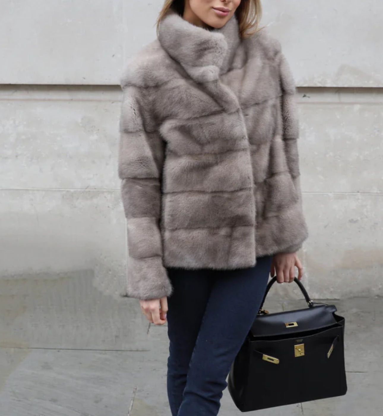 Alexa mink fur coat