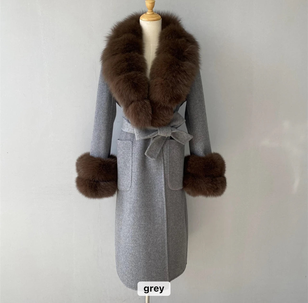 Langer Kaschmirmantel Alina