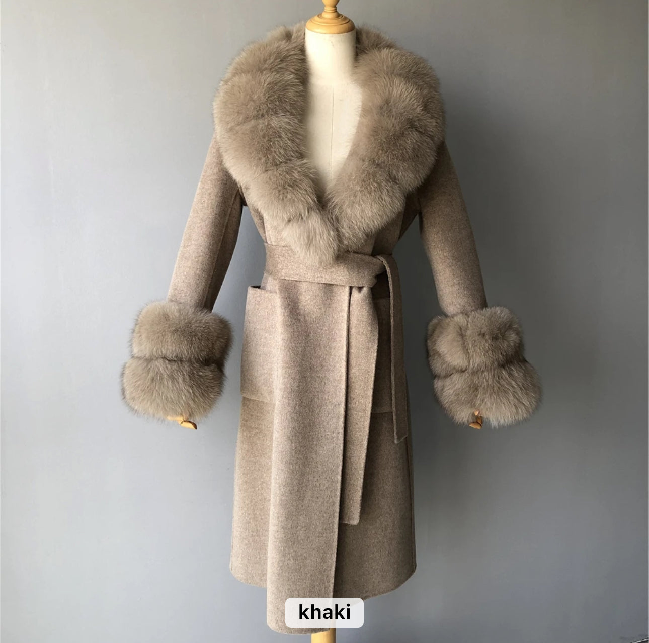 Langer Kaschmirmantel Alina