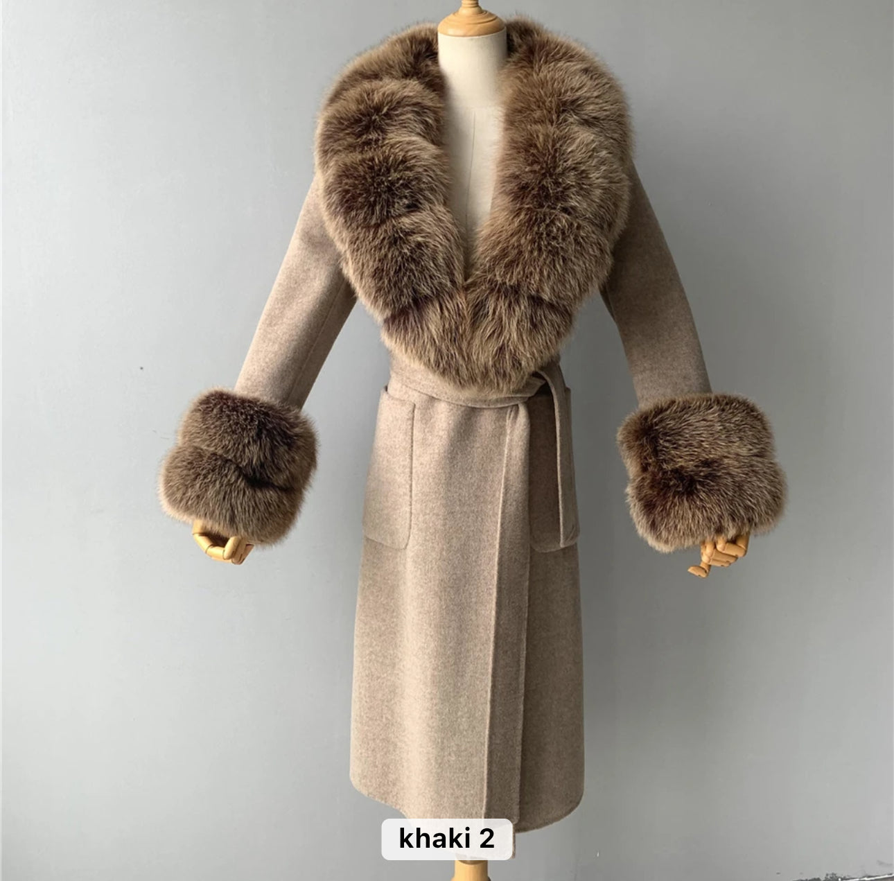 Langer Kaschmirmantel Alina