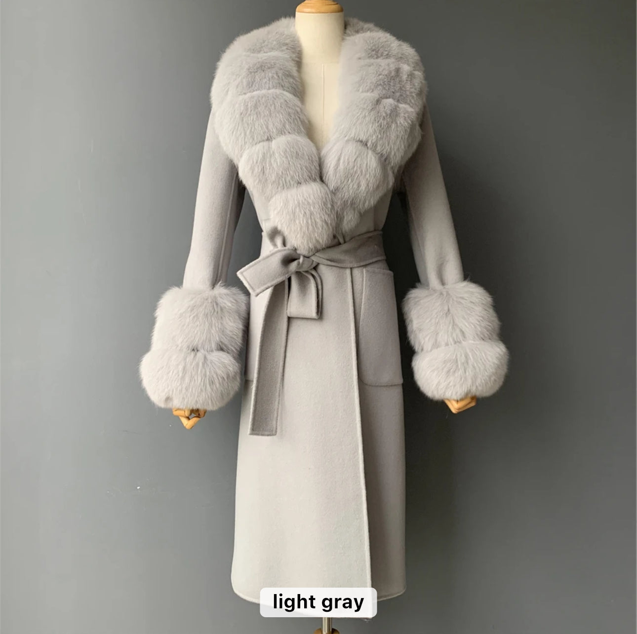 Langer Kaschmirmantel Alina