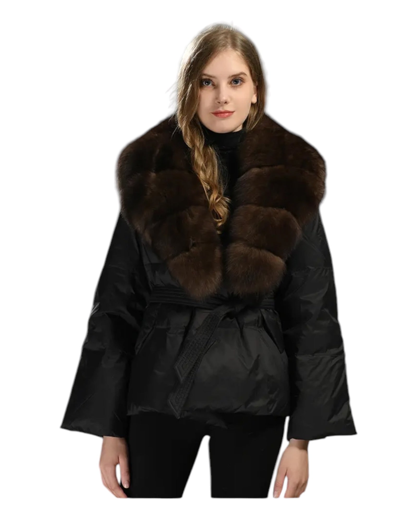 DaunenJacke mit Echtfellkragen Emelie