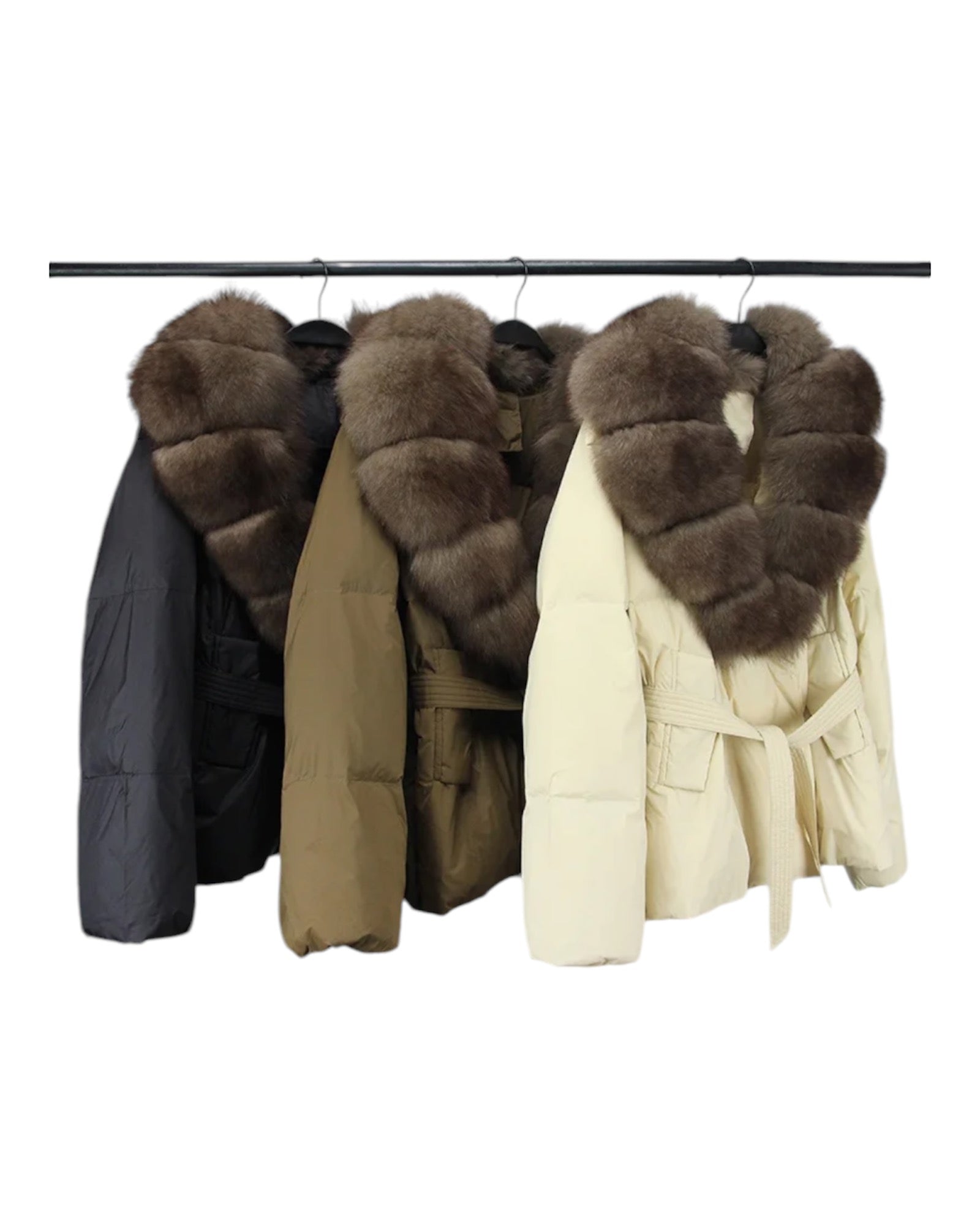 DaunenJacke mit Echtfellkragen Emelie