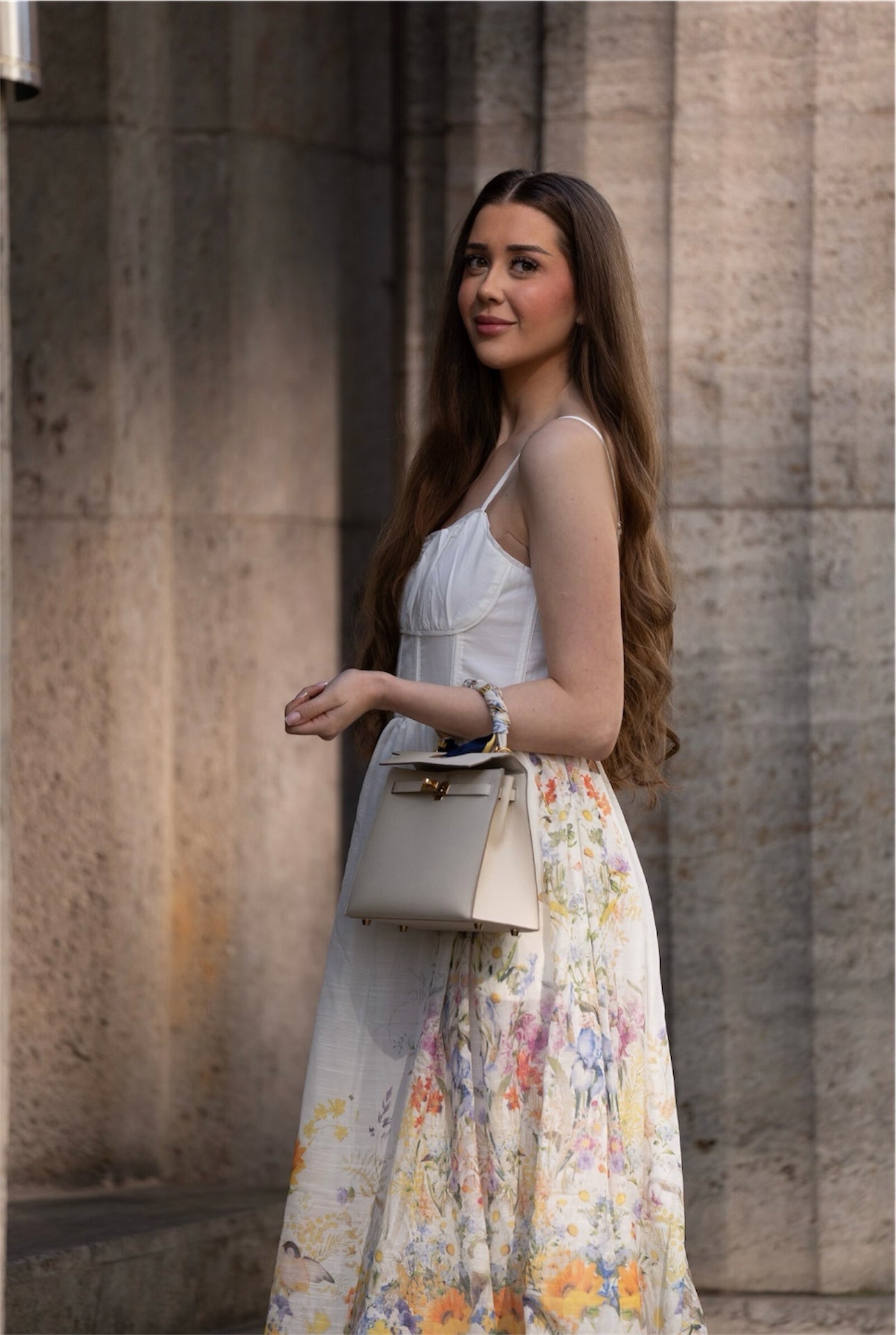 Kleid aus Leinen Ayra