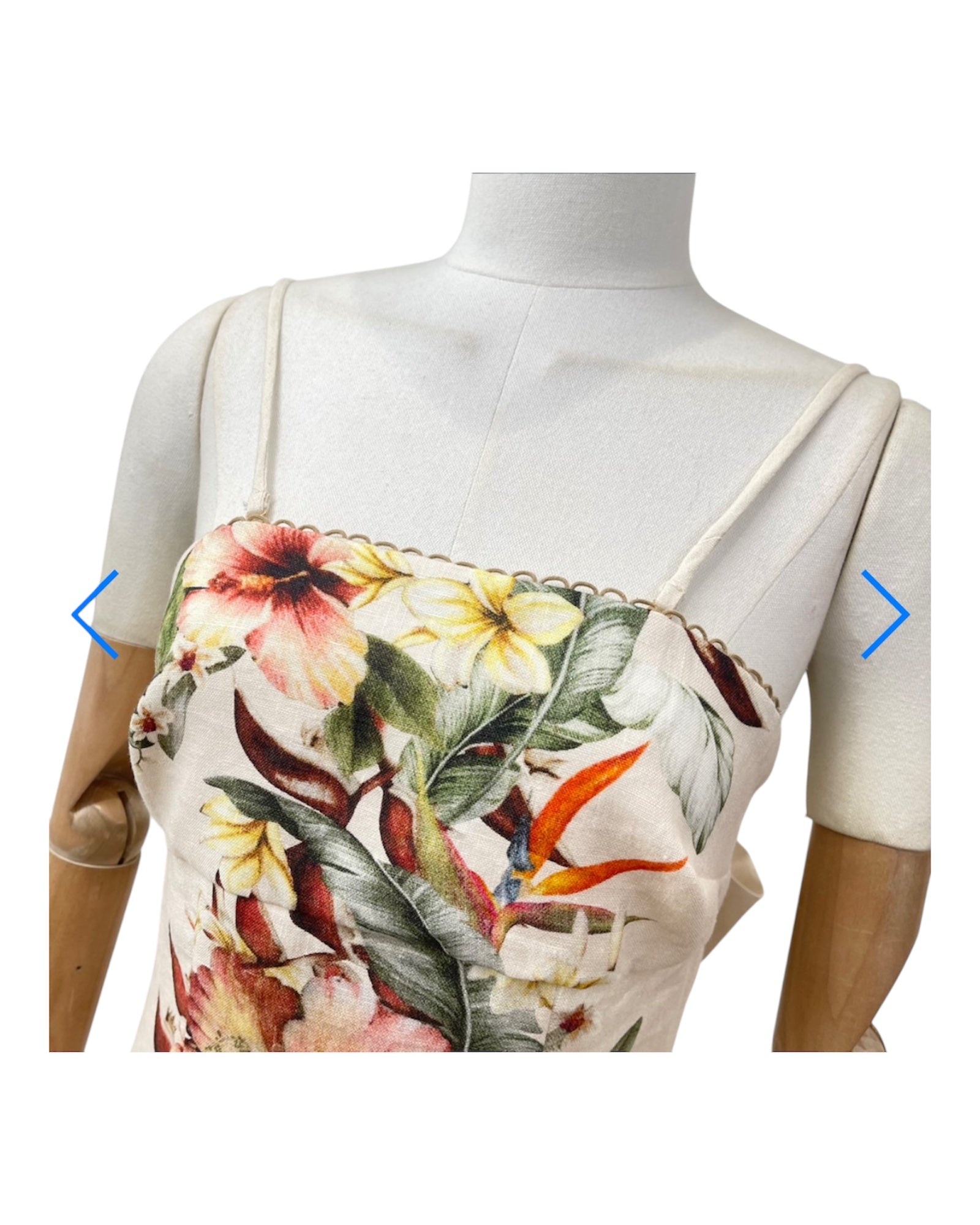 Midikleid aus 100% Leinen