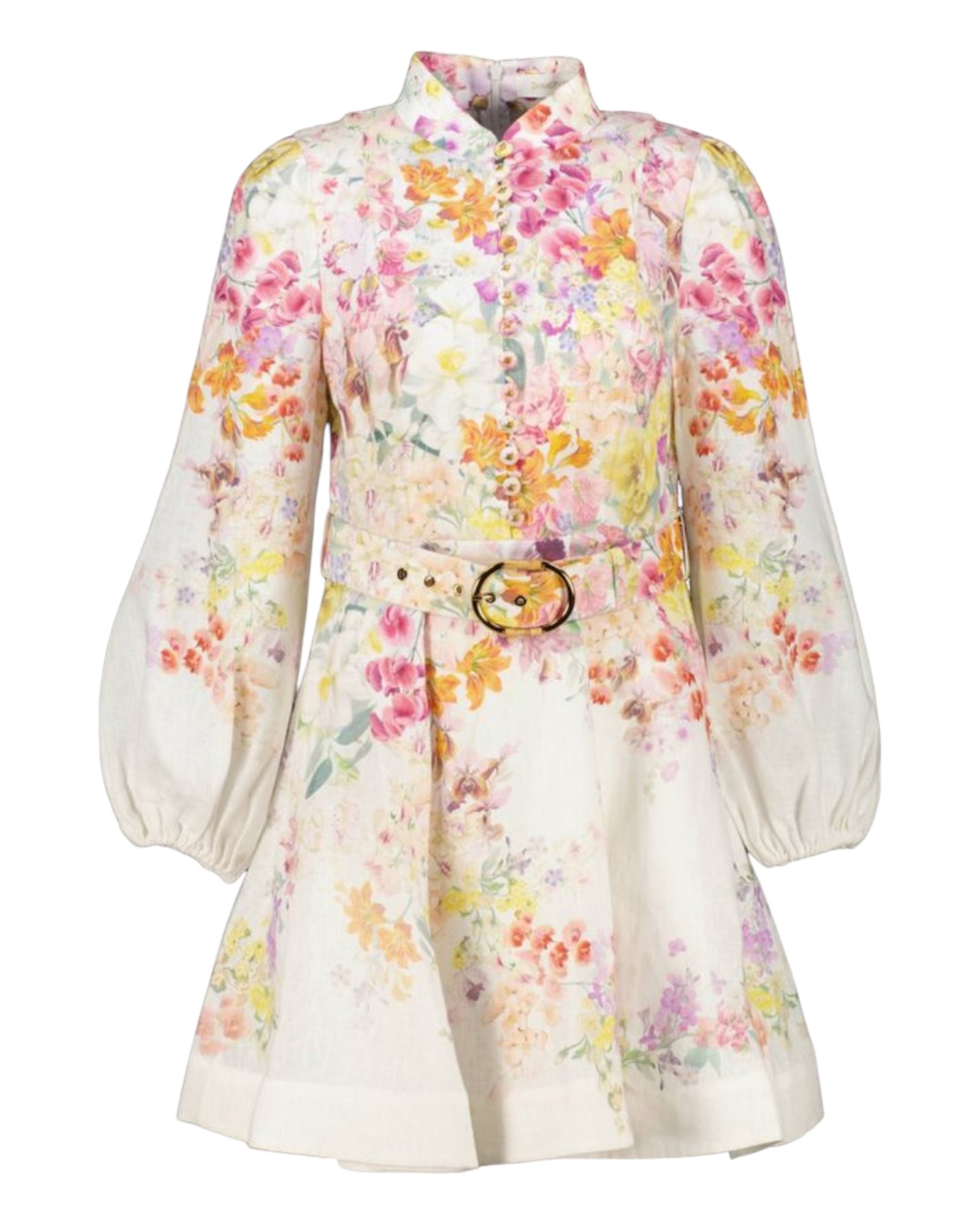 Minikleid aus 100% Leinen