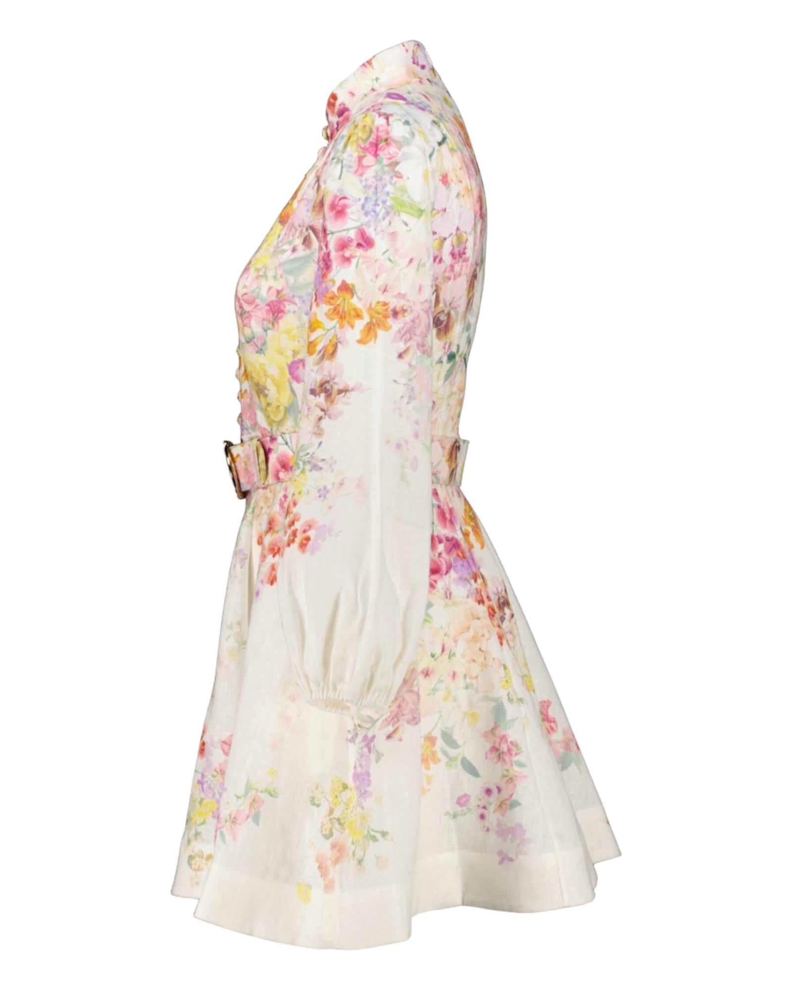 Minikleid aus 100% Leinen