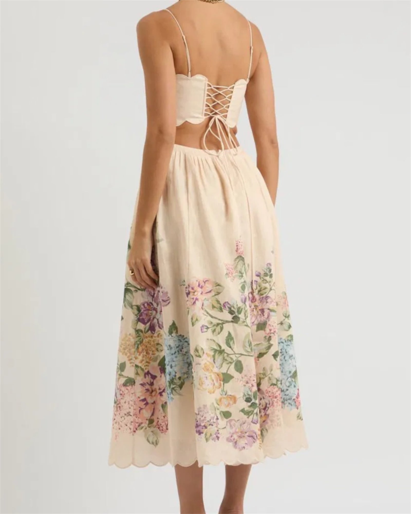 Midi Kleid aus Leinen Hailey