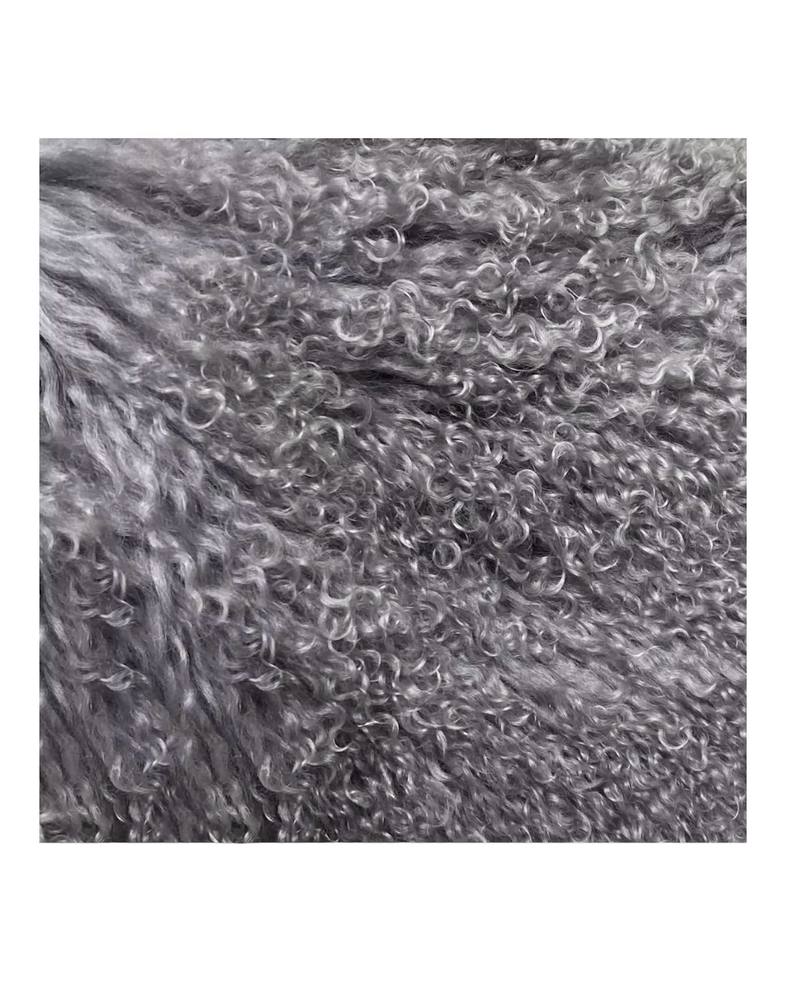 Tibetlamm Fell Jacke Lang mit Kragen