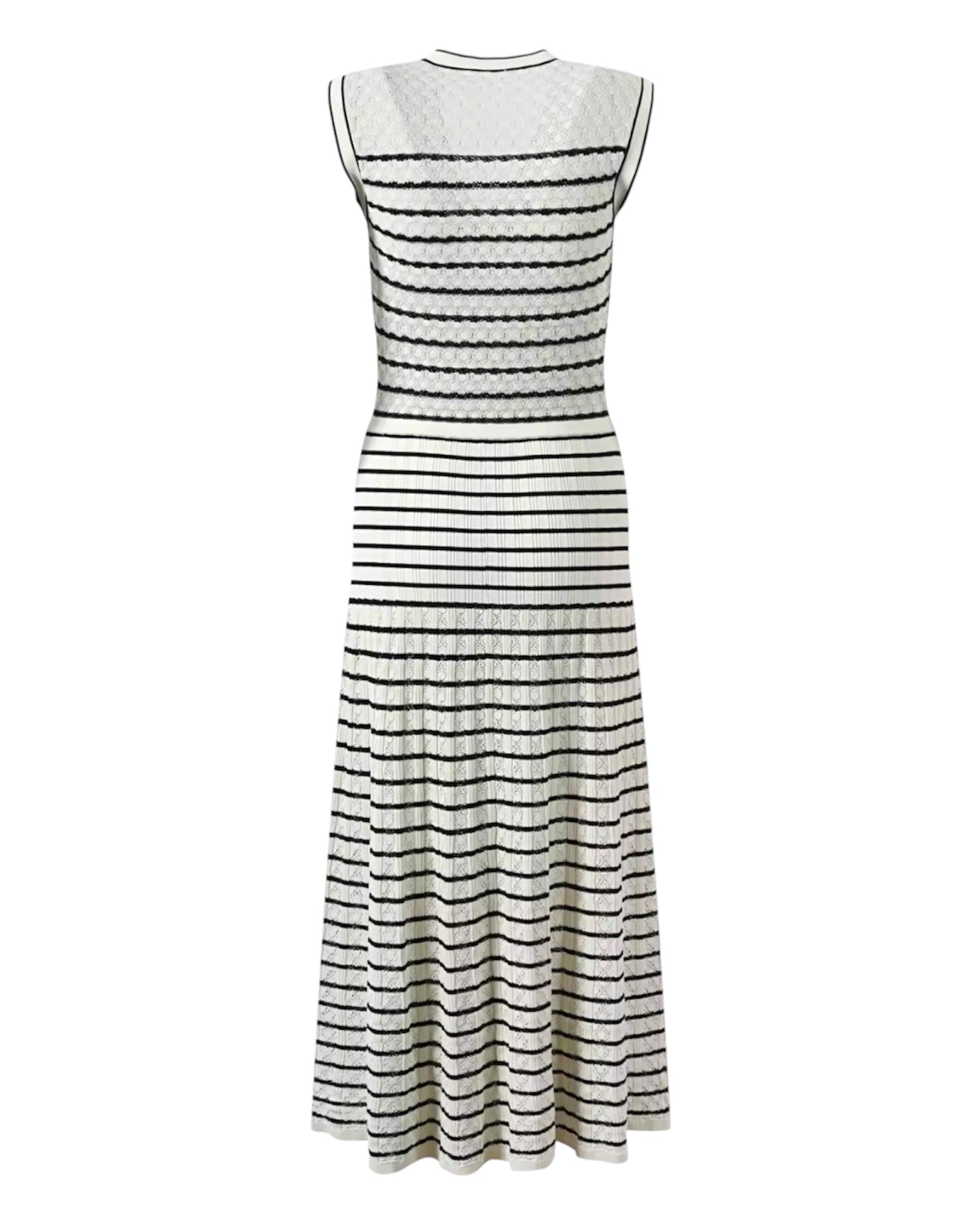 Langes Strickkleid aus festem Stoff