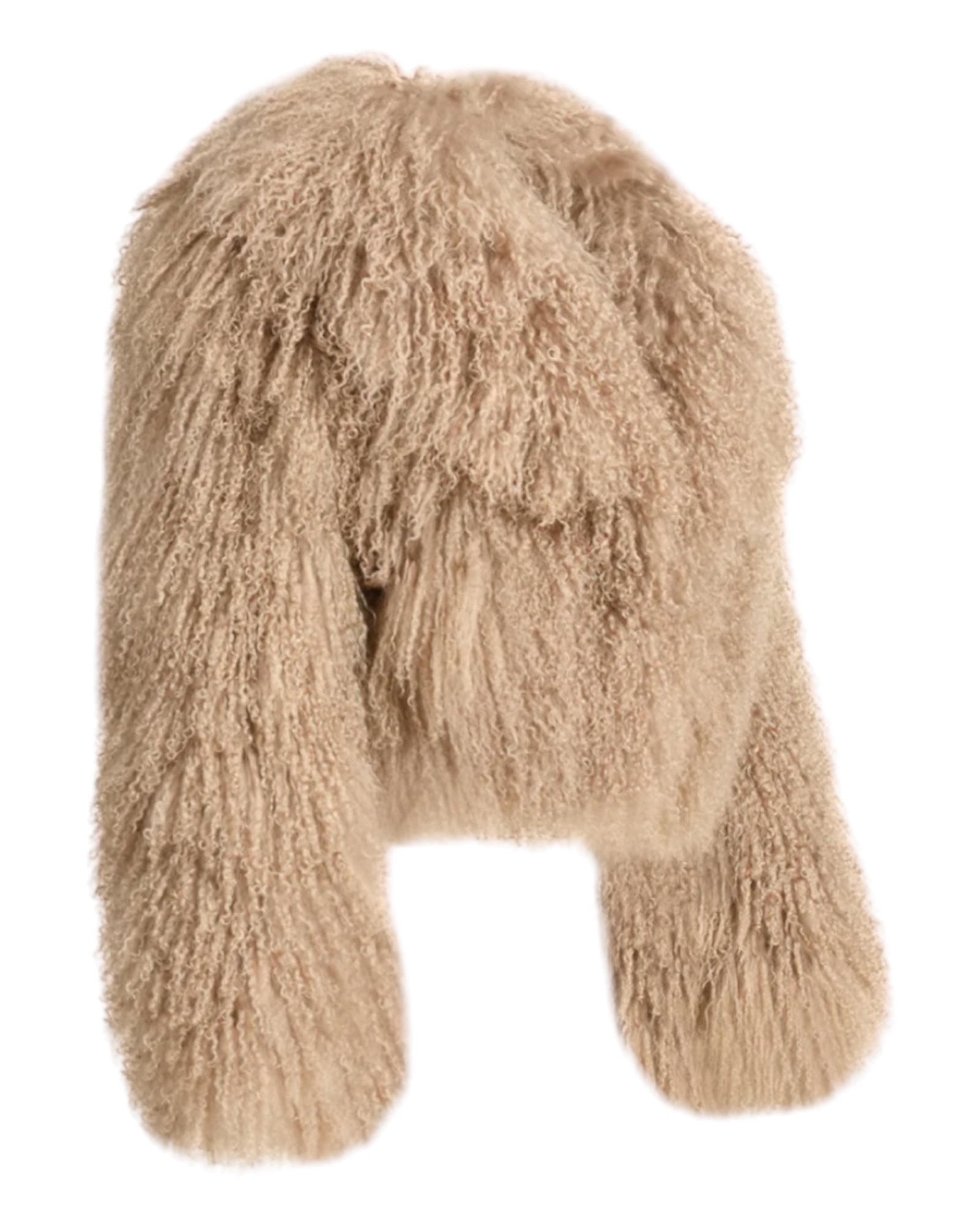 Tibetlamm Felljacke in kurz mit Kragen