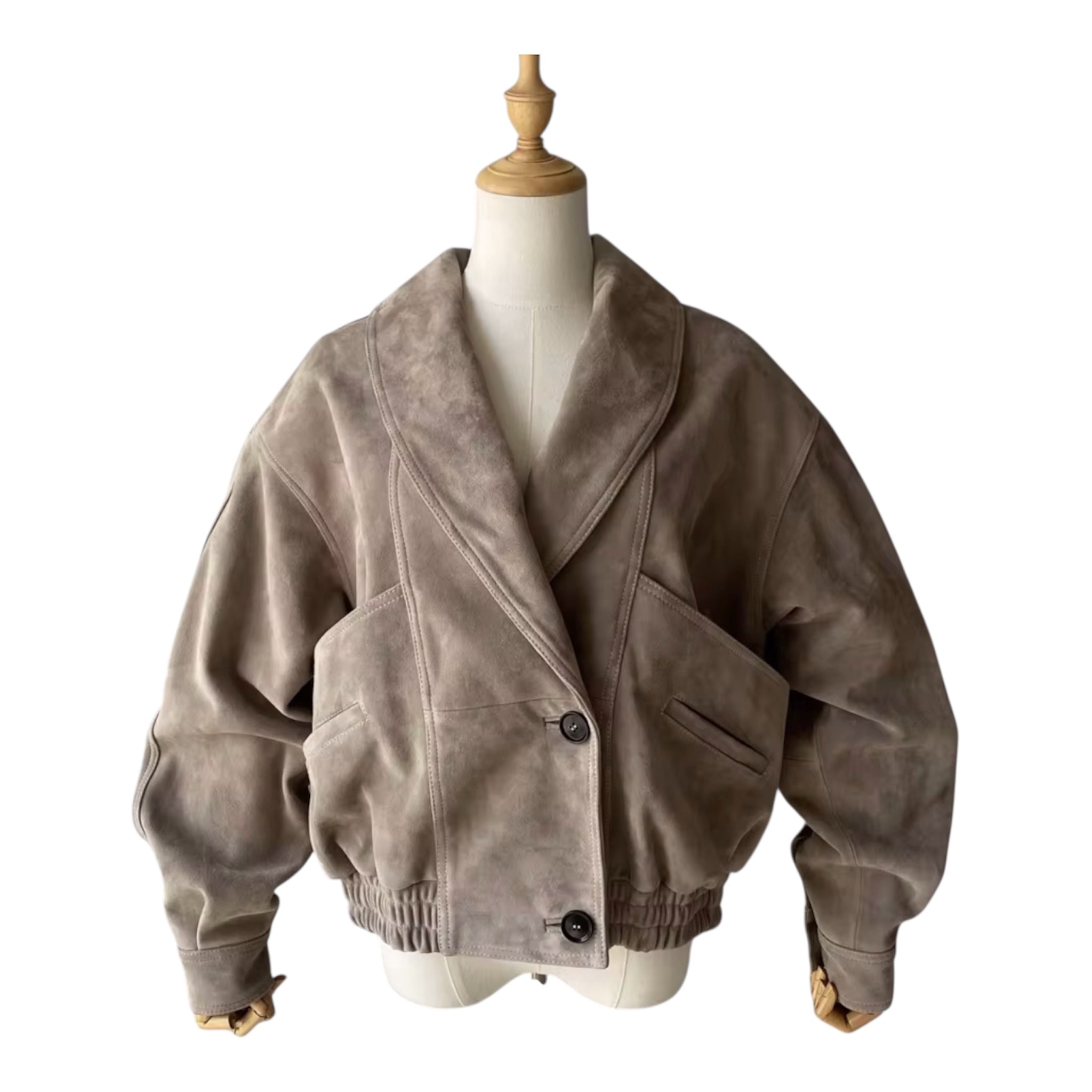 Soft Suede, Bold Silhouette – The Oversized Jacket