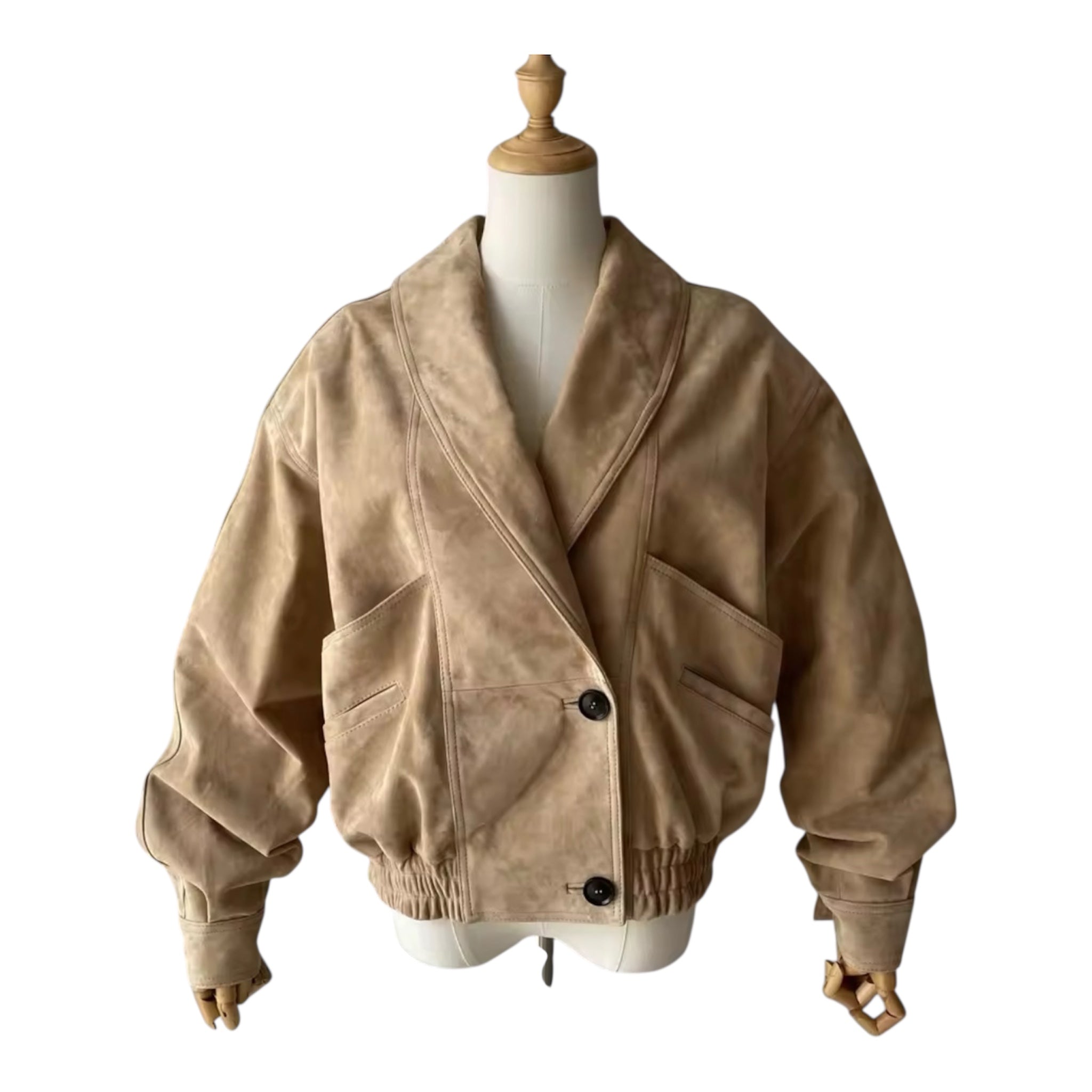 Soft Suede, Bold Silhouette – The Oversized Jacket