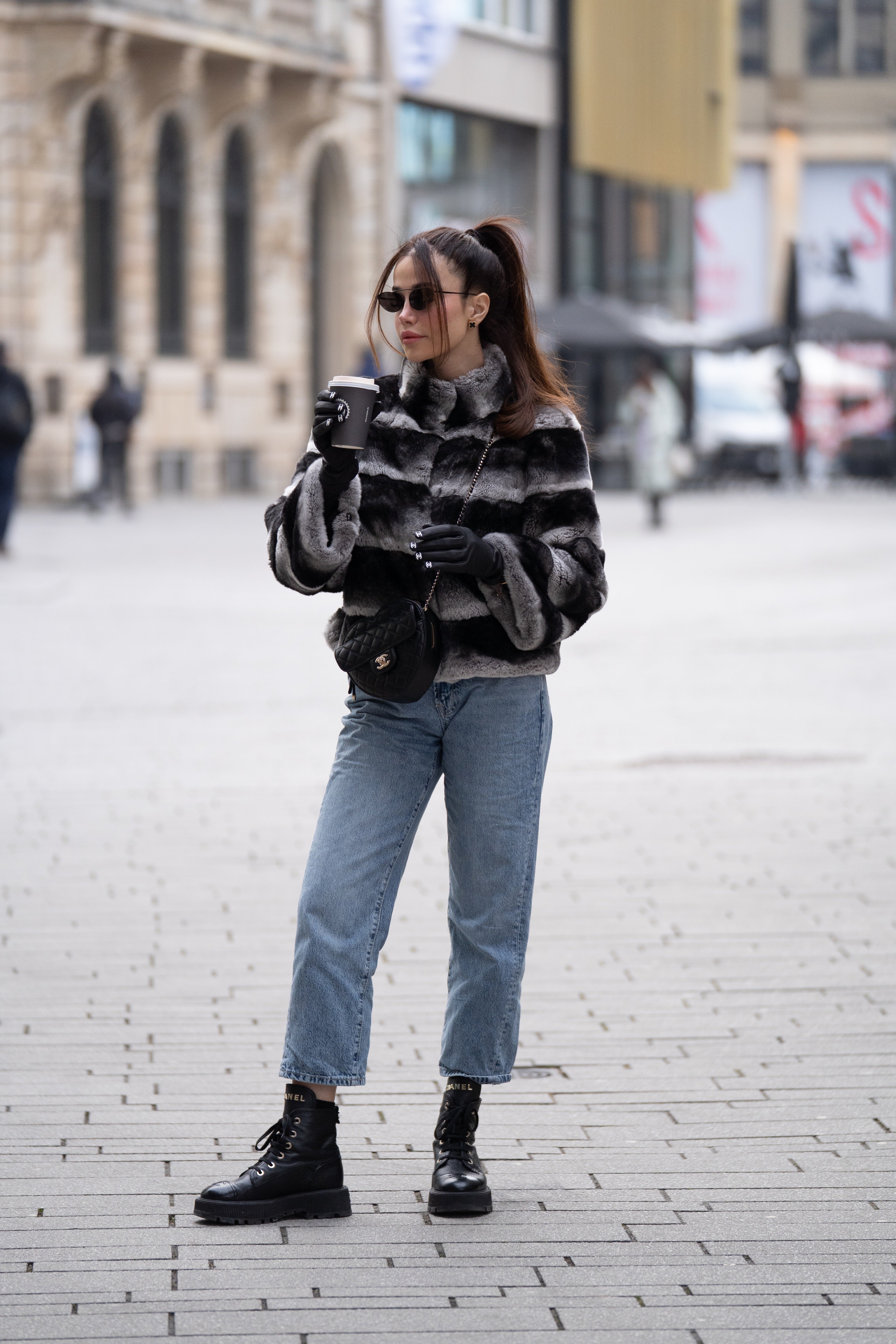 Noir Glacier Short Coat