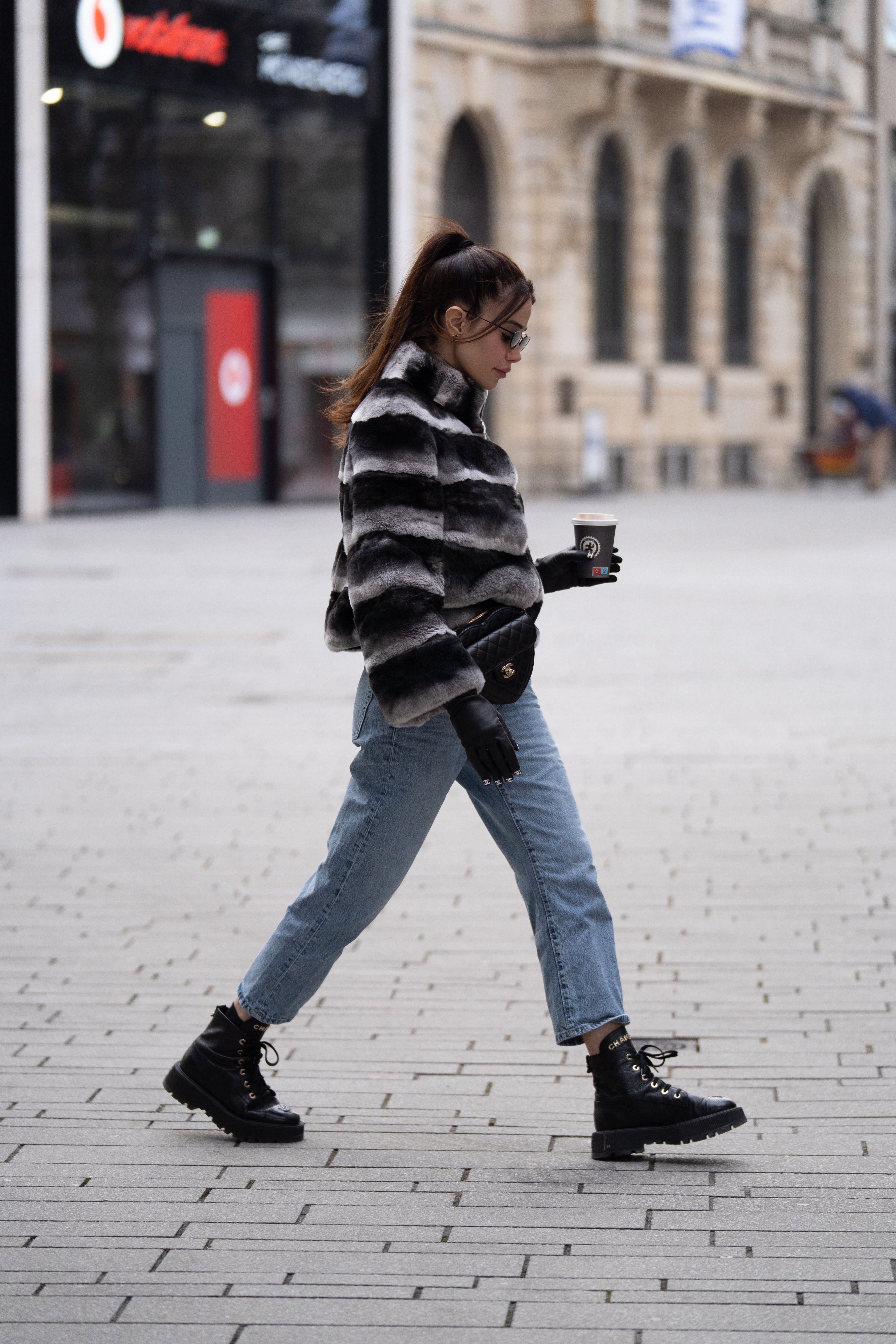 Noir Glacier Short Coat