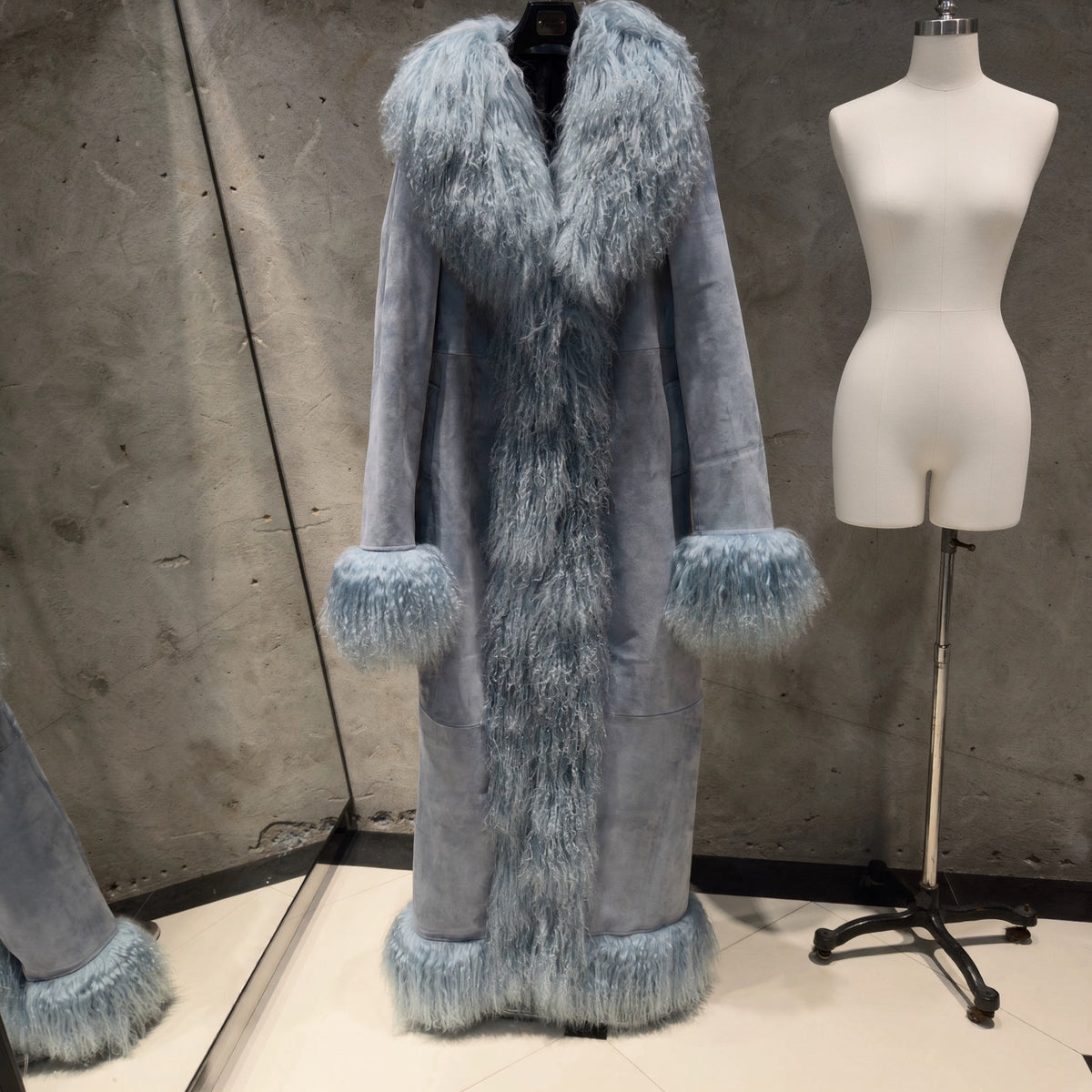 Celine Tibetan Lamb Fur Coat