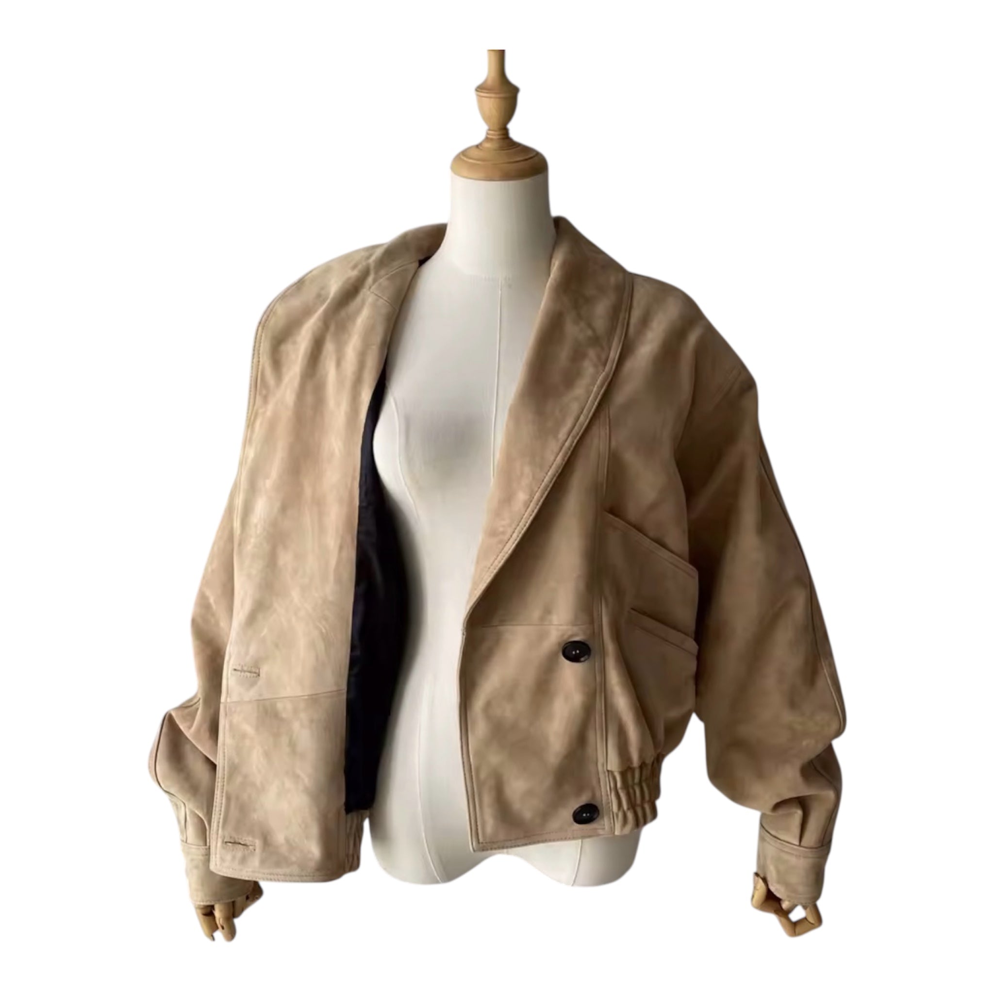 Soft Suede, Bold Silhouette – The Oversized Jacket